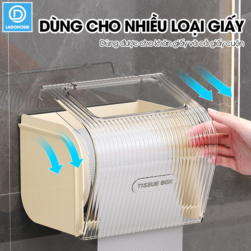 Hộp đựng giấy vệ sinh toilet W8286 nhựa ABS chống ố màu, có trục xoay dễ sử dụng