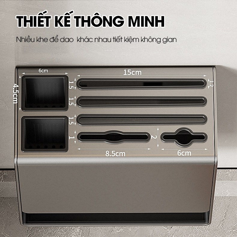 Kệ treo dao muỗng đũa thớt đa năng SQ-6545
