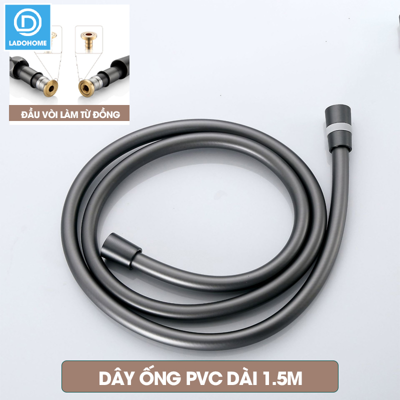 Bộ vòi sen tăng áp 4 chế độ LH-9009 có đầu massage, nhựa ABS cao cấp, dùng được nóng lạnh đi kèm dây ống 1.5m và giá đỡ