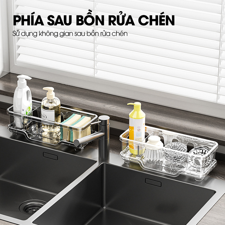 Giá để nước rửa chén, kệ để dụng cụ rửa bát đĩa LD-2457