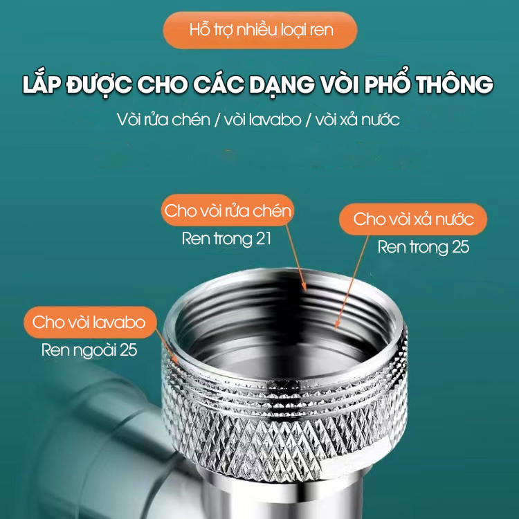 Vòi xoay mở rộng gắng vòi lavabo bồn rửa mặt 9305 với cánh tay cơ động bánh răng kép