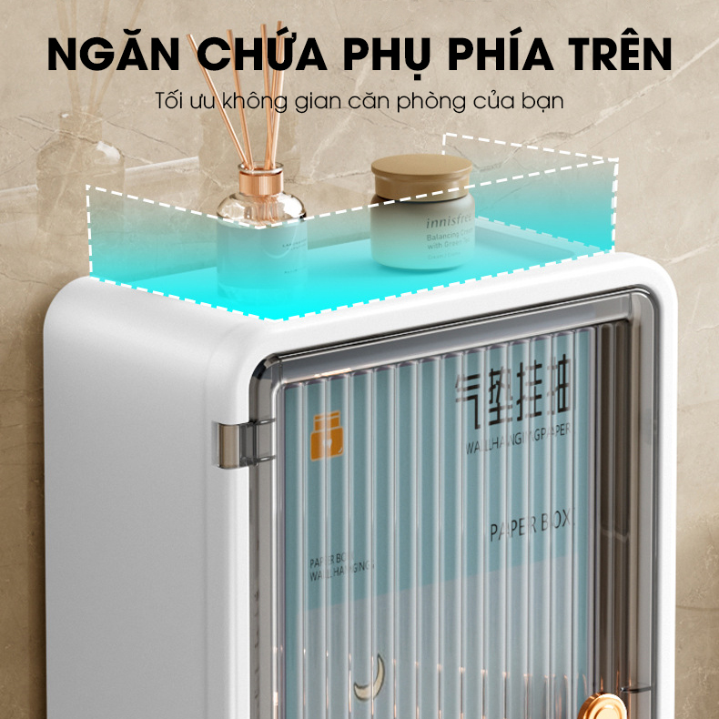 Hộp đựng khăn giấy treo tường JW8503, hộp lưu trữ làm hộp đựng thuốc mini và các vật dụng nhỏ khác