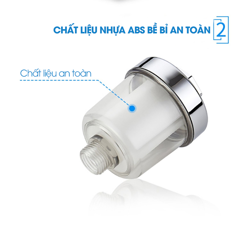 Đầu lọc nước cho vòi hoa sen, vòi rửa vệ sinh, vòi máy giặt,... LD-9322 tương thích cở ren 21, lõi lọc có thể thay thế