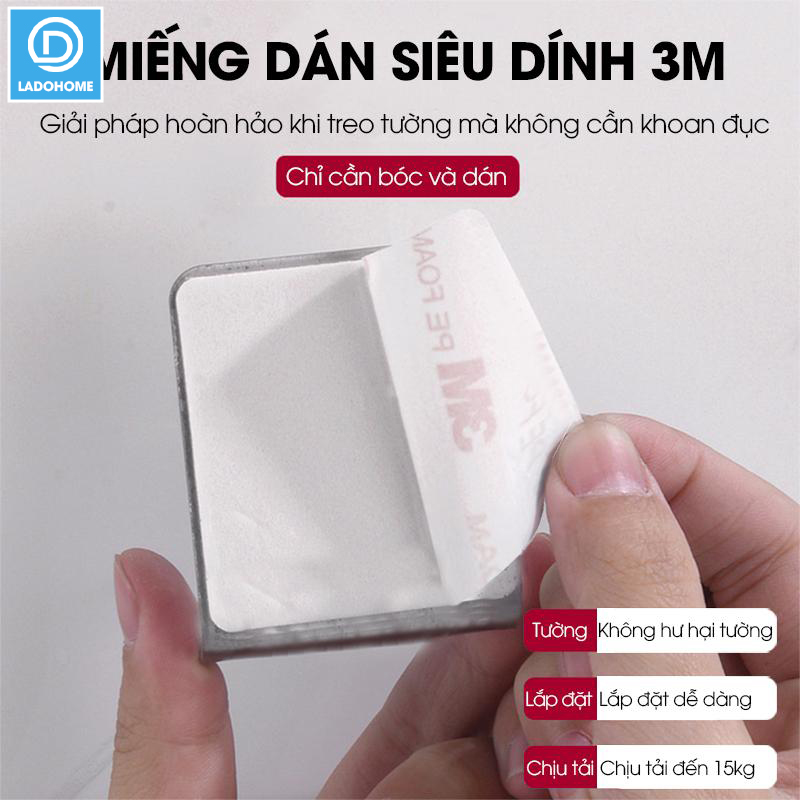 Móc dán tường nhà bếp đa năng RX17 gác nắp nồi, đồ gác nắp vung nồi, treo thớt, treo rổ rá, chất liệu INOX không rỉ
