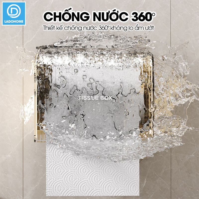 Hộp đựng giấy vệ sinh toilet W8286 nhựa ABS chống ố màu, có trục xoay dễ sử dụng