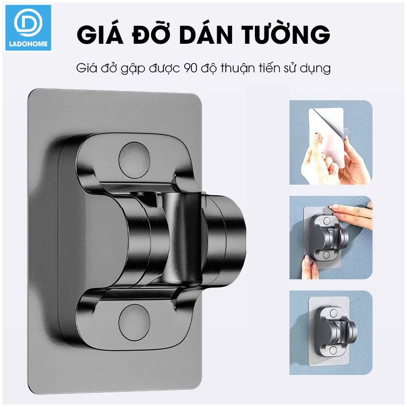 Bộ vòi sen tăng áp 4 chế độ LH-9009 có đầu massage, nhựa ABS cao cấp, dùng được nóng lạnh đi kèm dây ống 1.5m và giá đỡ
