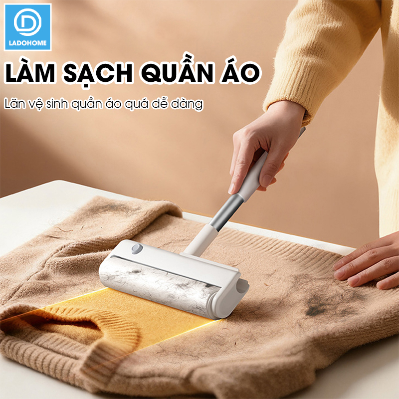 Con lăn hút bụi ga giường nệm sofa quần áo X7, con lăn dính bụi vải, lông thú hiệu quả nhanh chóng