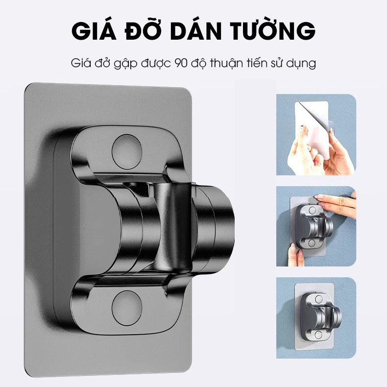Bộ vòi sen tăng áp 4 chế độ LH-9009 có đầu massage, nhựa ABS cao cấp, dùng được nóng lạnh đi kèm dây ống 1.5m và giá đỡ