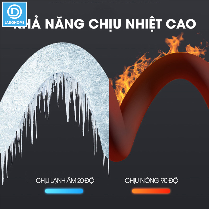 Ống nước vòi sen 1.5m TPR Silicon dẻo dai siêu bền chống cháy sử dụng được nóng lạnh, đầu nối bằng đồng chống mòn