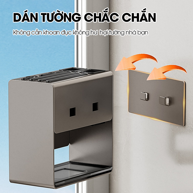Kệ treo dao muỗng đũa thớt đa năng SQ-6545