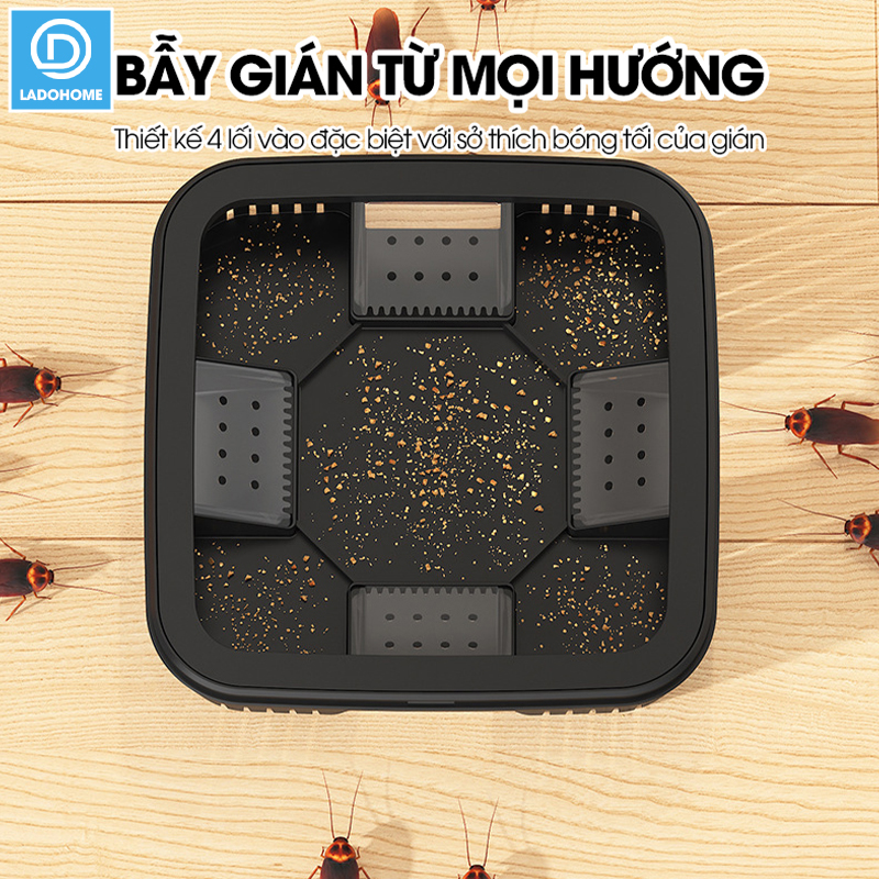 Dụng cụ bẫy gián chuyên dụng LD-1978, hiệu quả với cả gián lớn và gián nhỏ, an toàn dễ sử dụng trong gia đình