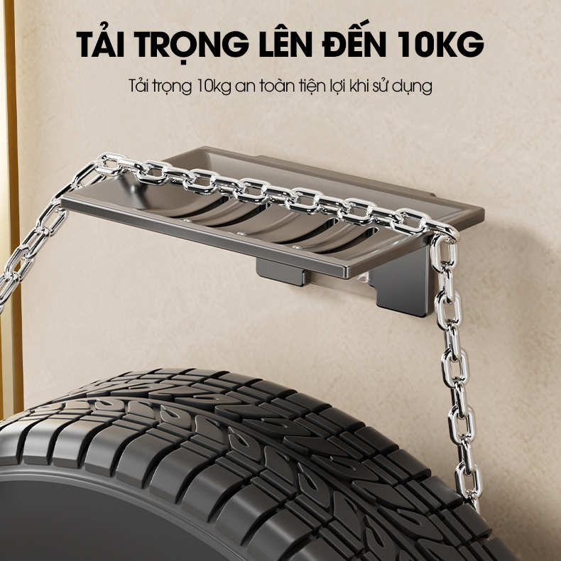 Khay đựng xà bông cục dán tường LD-1937 , khay đựng xà phòng có lỗ thoát nước thép carbon chống gỉ