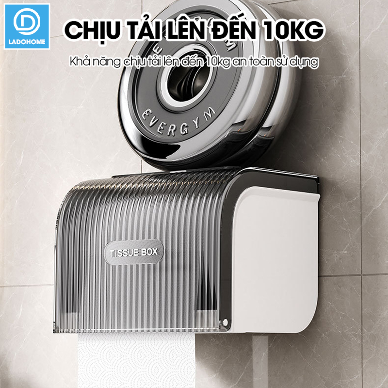Hộp đựng giấy vệ sinh toilet W8286 nhựa ABS chống ố màu, có trục xoay dễ sử dụng