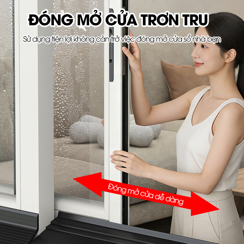 Chắn nước mưa cho cửa sổ ngoài trời D1999, cuộn dài 1m/2m tích hợp sẵn keo, giúp điều hướng ngăn mưa tạt và thấm