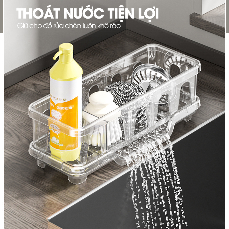 Giá để nước rửa chén, kệ để dụng cụ rửa bát đĩa LD-2457