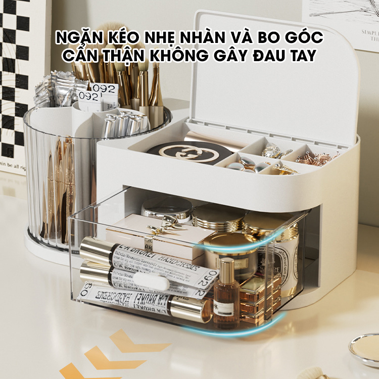 Hộp đựng trang sức, mỹ phẩm, dụng cụ trang điểm, phụ kiện makeup JX2410