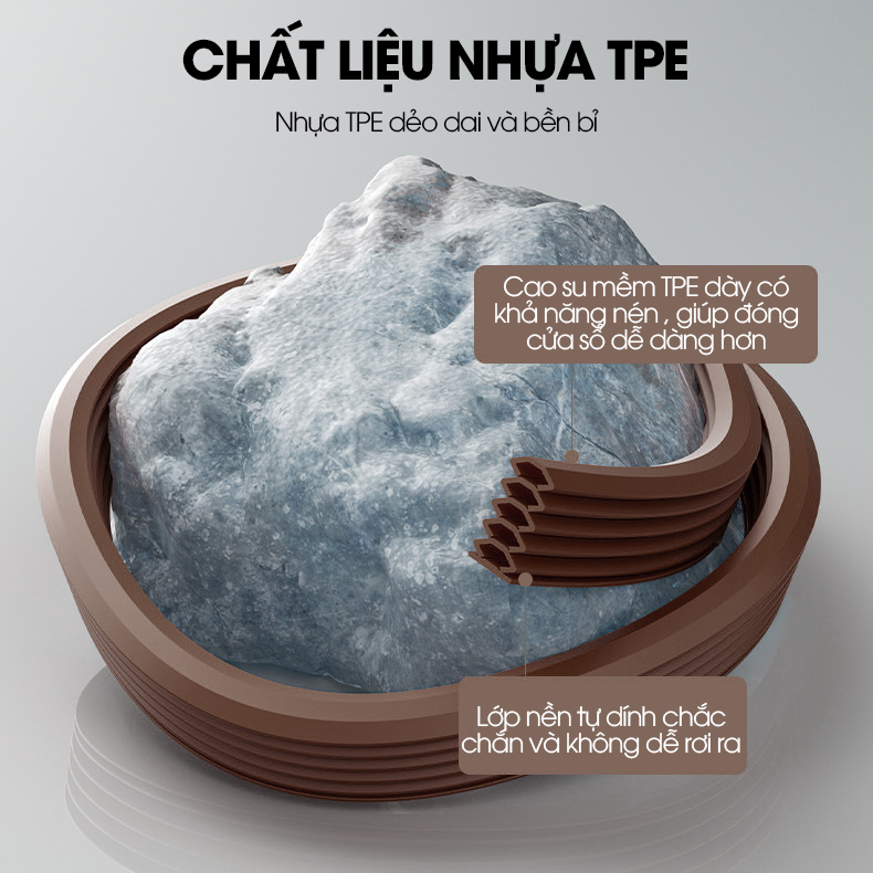 Ron giảm chấn chặn khe cửa D1900, chống va đập, giảm tiếng ồn, ngăn bụi có sẵn keo và có thể tùy chỉnh độ dày