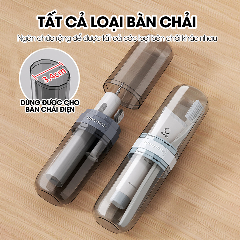 Hộp đựng bàn chải đánh răng, kem đánh răng, hộp đựng muỗng đũa cá nhân khi đi du lịch W8280