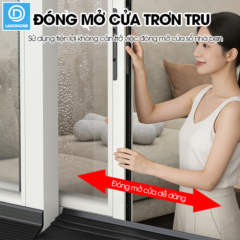 Chắn nước mưa cho cửa sổ ngoài trời D1999, cuộn dài 1m/2m tích hợp sẵn keo, giúp điều hướng ngăn mưa tạt và thấm