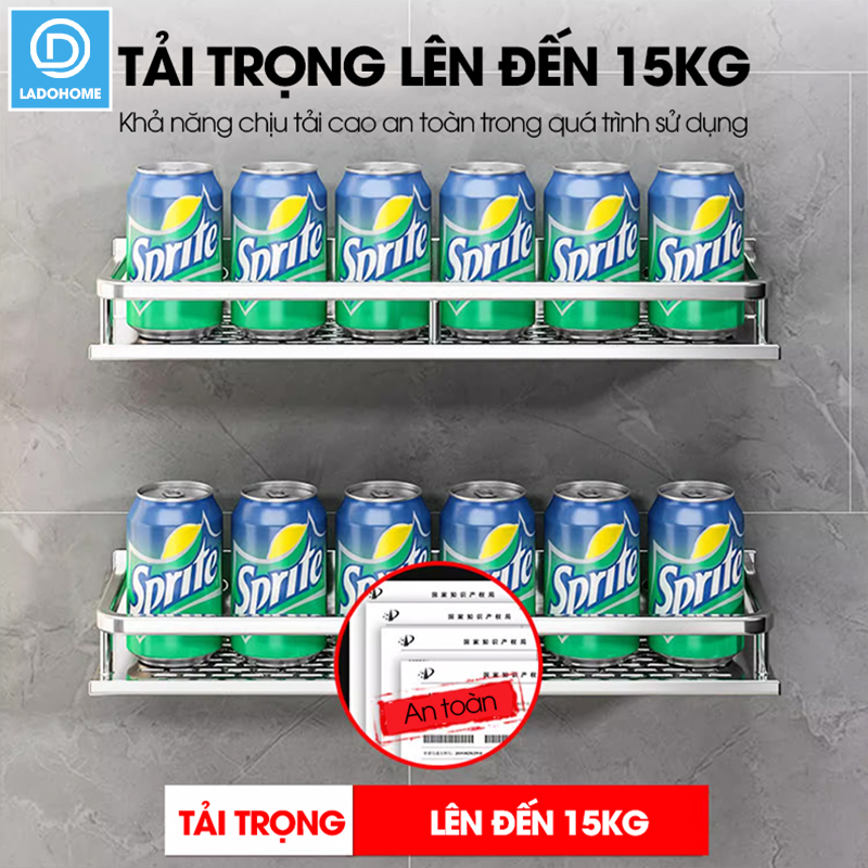 Kệ nhà tắm nhà bếp dán tường YQ-5578 Nhôm Anod không rỉ