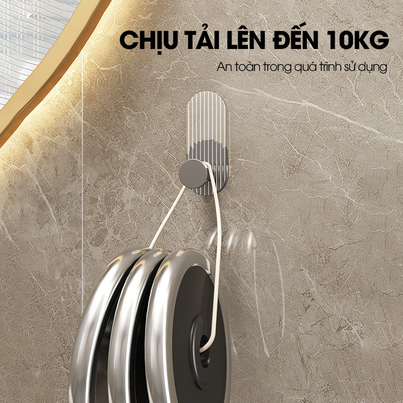 Móc treo khăn treo đồ decor phòng tắm vật liệu Acrylic cao cấp AR10 tặng kèm keo dán