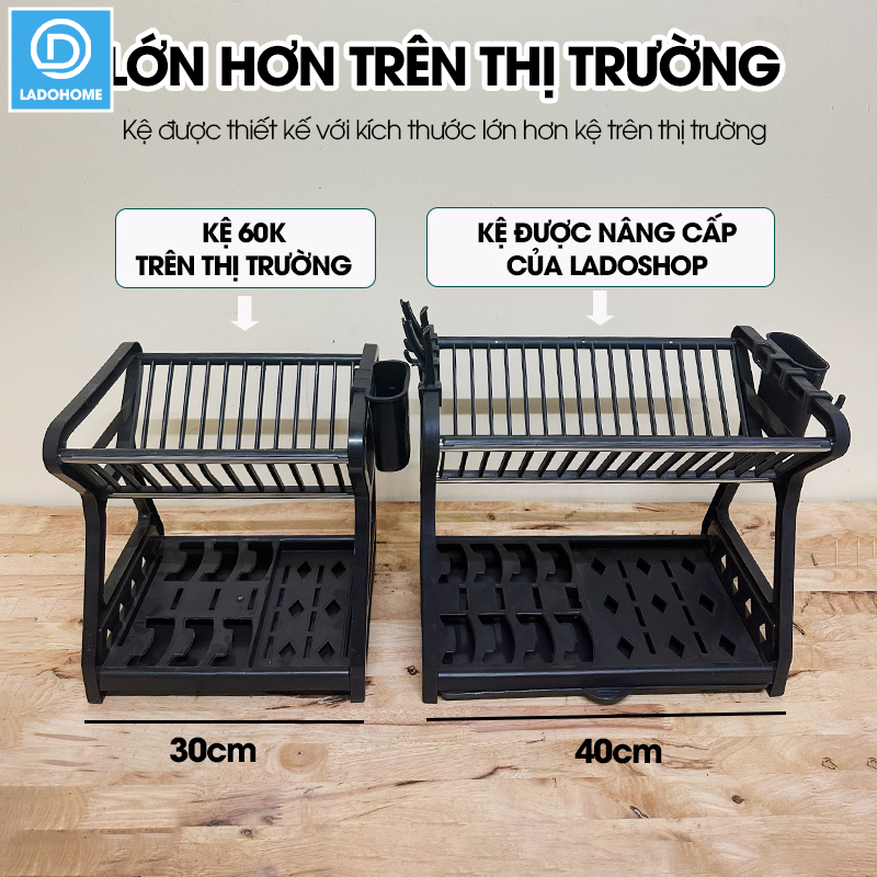 Kệ úp chén, kệ bát đĩa LH-3639