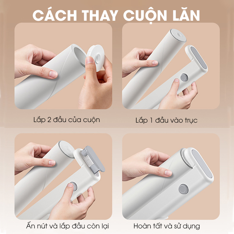Con lăn hút bụi ga giường nệm sofa quần áo X7, con lăn dính bụi vải, lông thú hiệu quả nhanh chóng