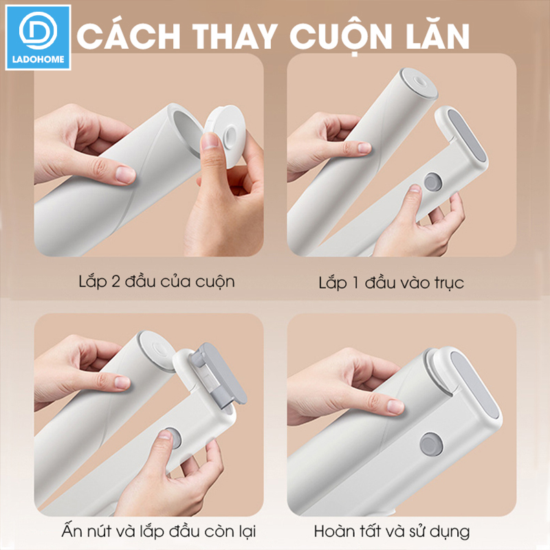Con lăn hút bụi ga giường nệm sofa quần áo X7, con lăn dính bụi vải, lông thú hiệu quả nhanh chóng