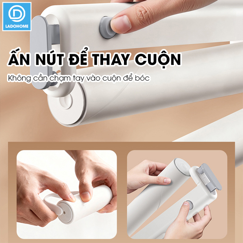 Con lăn hút bụi ga giường nệm sofa quần áo X7, con lăn dính bụi vải, lông thú hiệu quả nhanh chóng