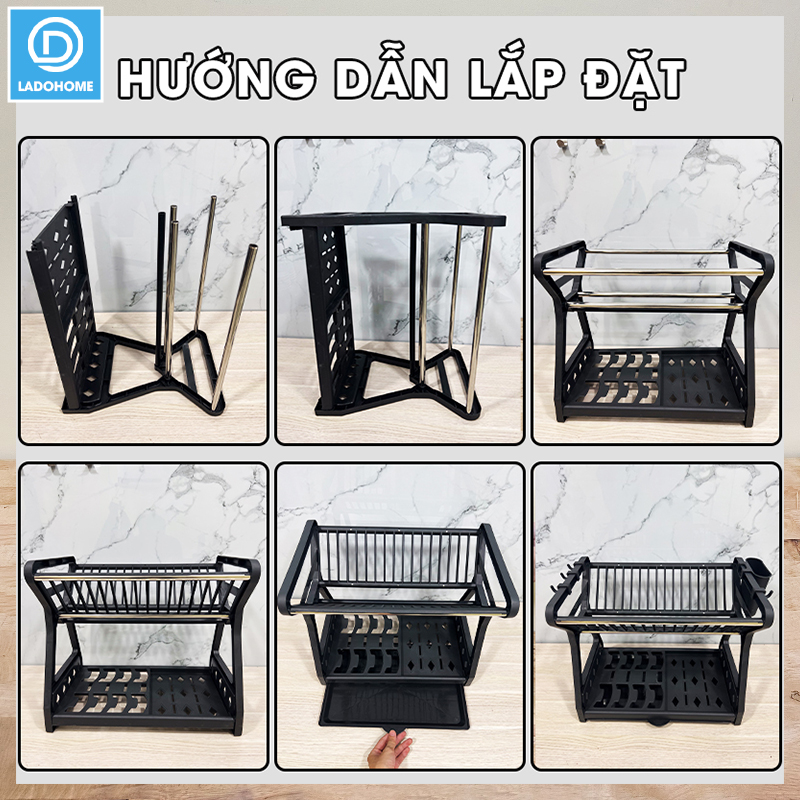 Kệ úp chén, kệ bát đĩa LH-3639