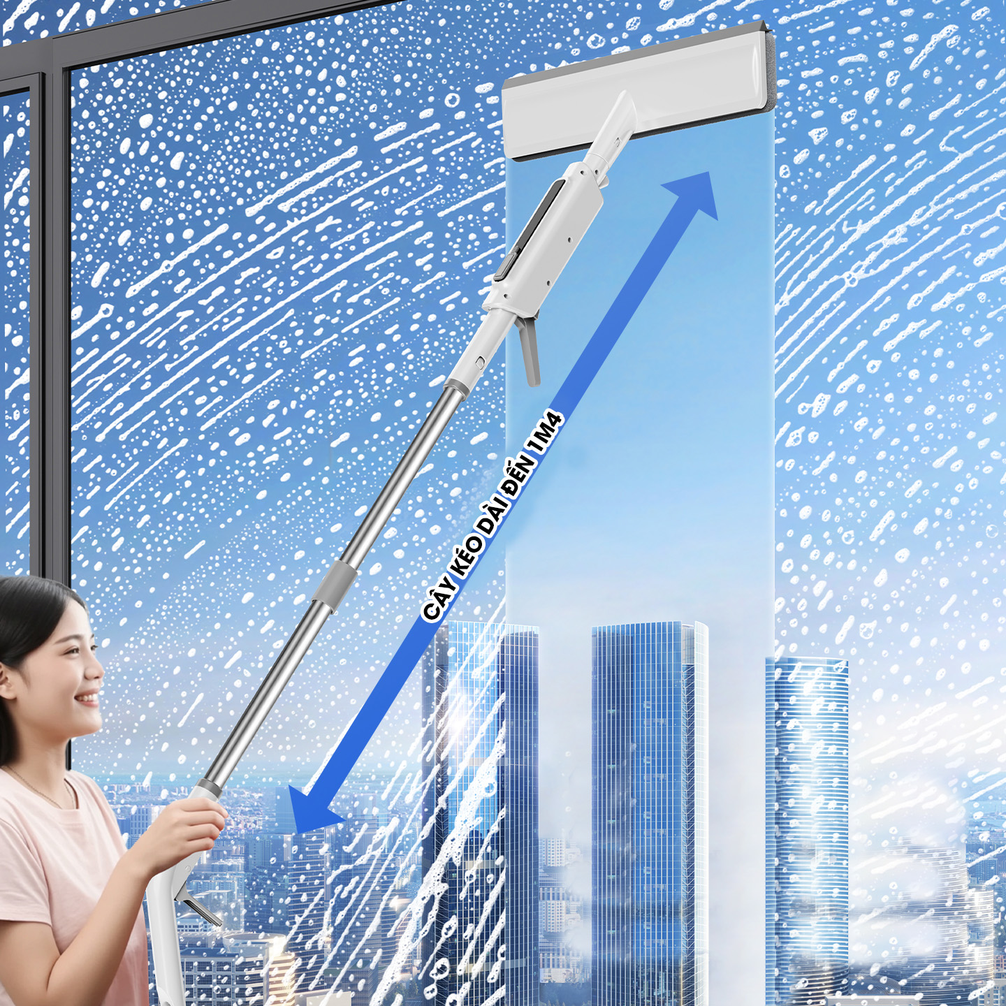 Cây lâu kính tích hợp bình xịt P10 cao cấp