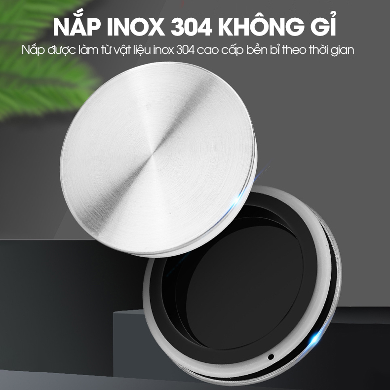 Hủ đựng trà thủy tinh, hủ đựng ngủ cốc nhà bếp, đồ ăn nhẹ snack, hủ gia vị có nắp bằng INOX cao cấp MFG-006