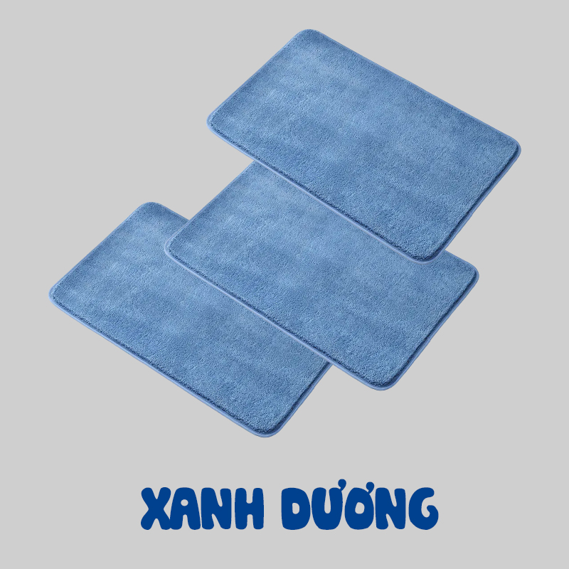 COMBO 3 Thảm chùi chân lâu chân lông cashmere nhân tạo