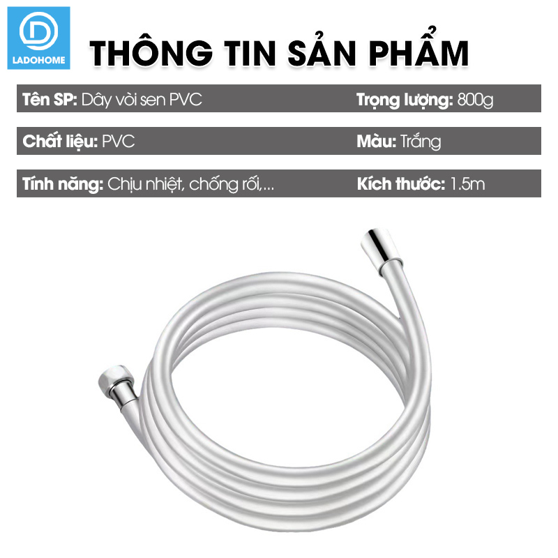 Dây sen tắm, ống nước vòi sen nhựa PVC chịu áp lực lớn