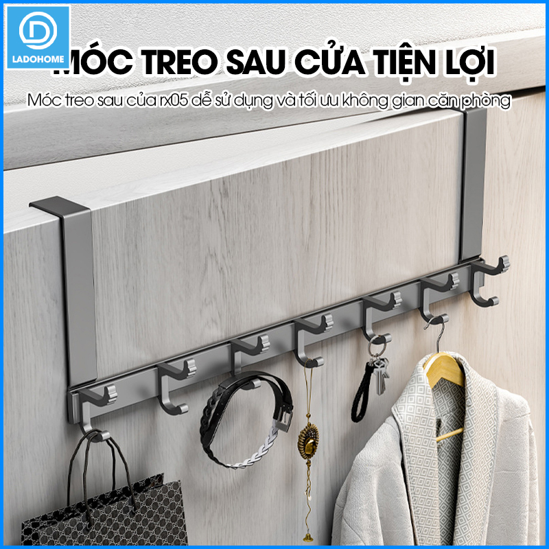 Móc treo sau cửa tiêt kiệm không gian SQ-RX05 nhôm anod