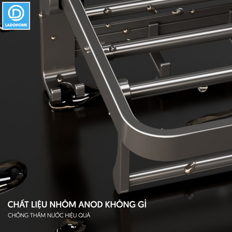 Giá treo khăn đa năng nhôm anod cao cấp SQ-6299