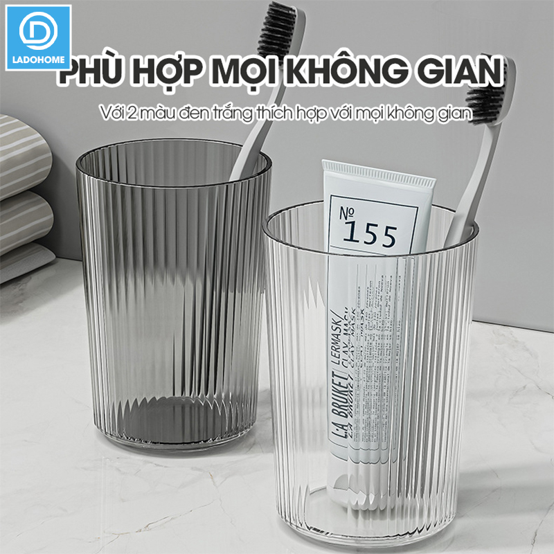 Cốc nước súc miệng, cốc đánh răng, ly uống nước A01 nhựa PET trong suốt