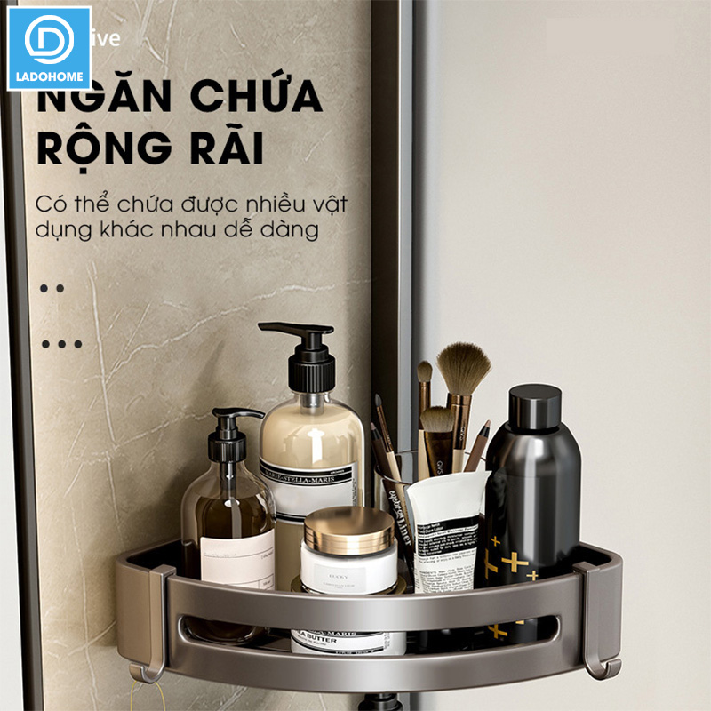 Kệ nhà tắm treo tường SQ-6229 nhôm anod không rỉ