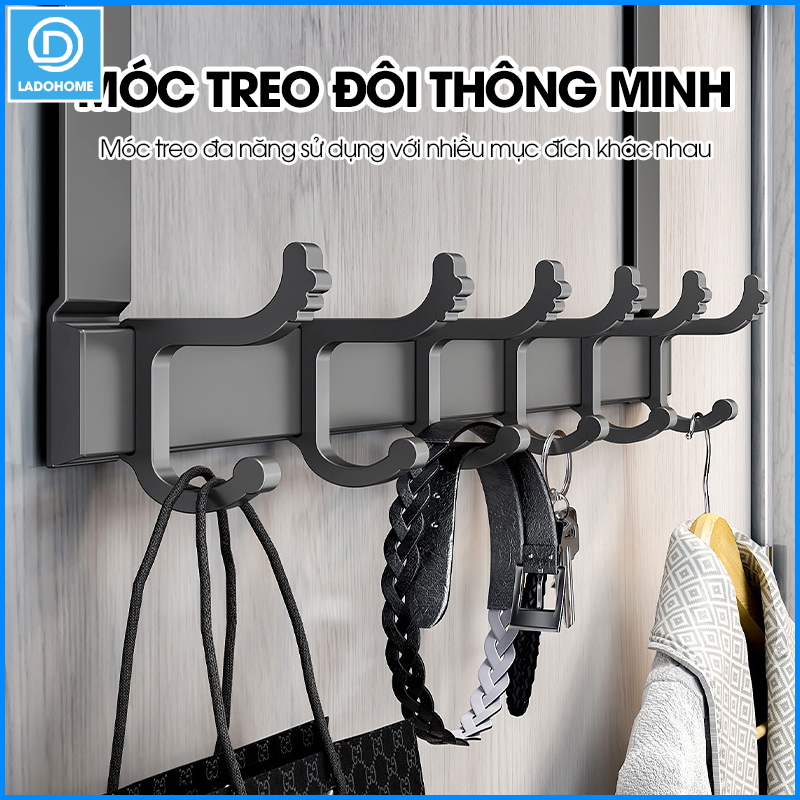 Móc treo sau cửa tiêt kiệm không gian SQ-RX05 nhôm anod