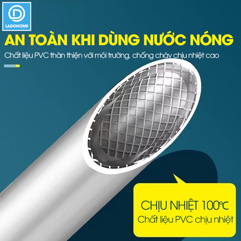 Dây sen tắm, ống nước vòi sen nhựa PVC chịu áp lực lớn