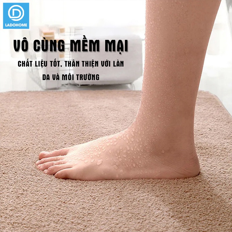 COMBO 3 Thảm chùi chân lâu chân lông cashmere nhân tạo