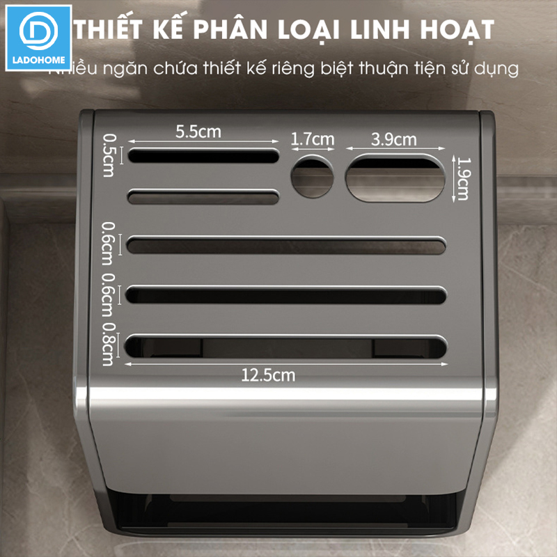 Giá để dao kệ dao để bàn treo tường LH-6327 thép carbon chống rỉ