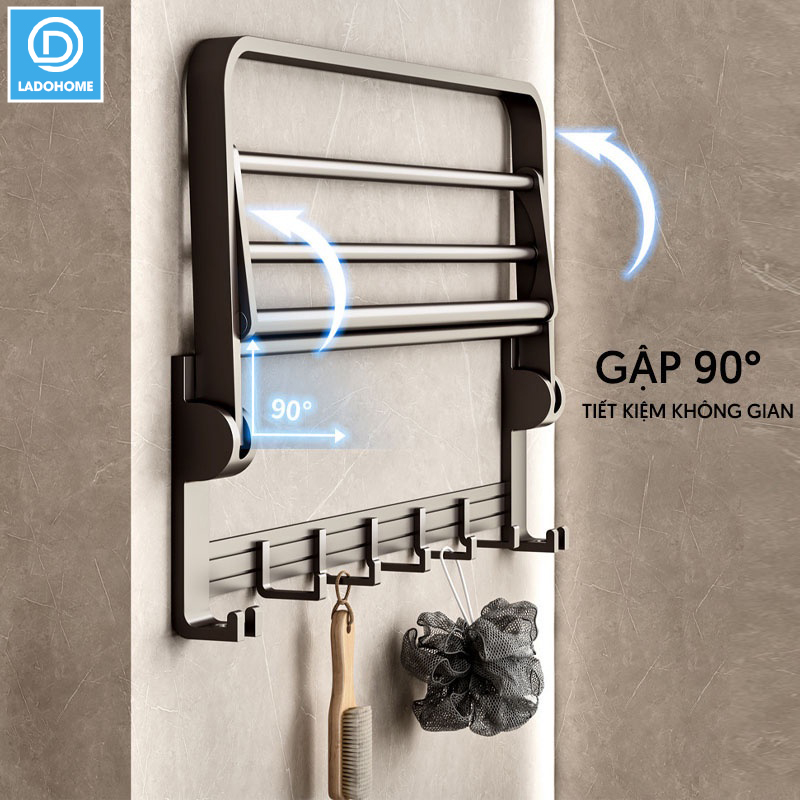 Giá treo khăn đa năng nhôm anod cao cấp SQ-6299