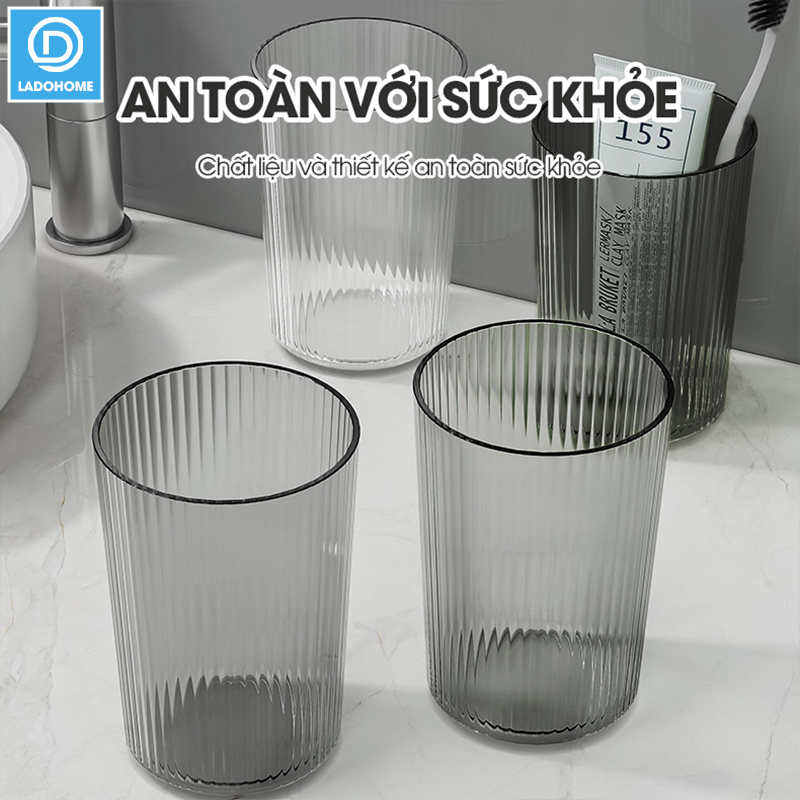 Cốc nước súc miệng, cốc đánh răng, ly uống nước A01 nhựa PET trong suốt