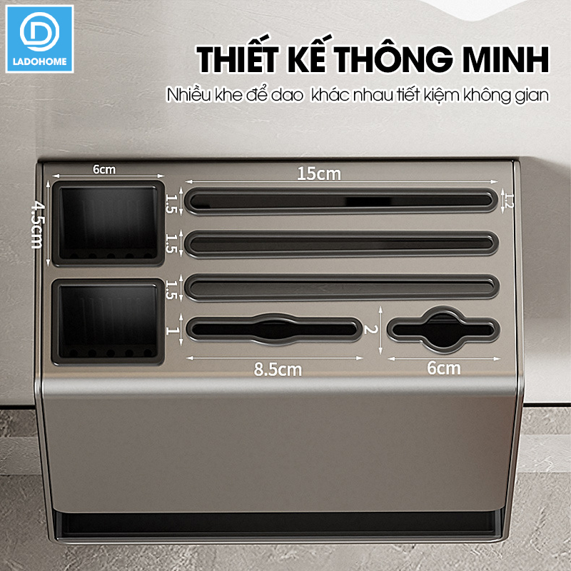 Kệ treo dao muỗng đũa thớt đa năng SQ-6545