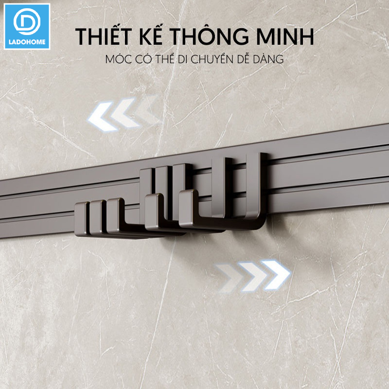 Giá treo khăn đa năng nhôm anod cao cấp SQ-6299