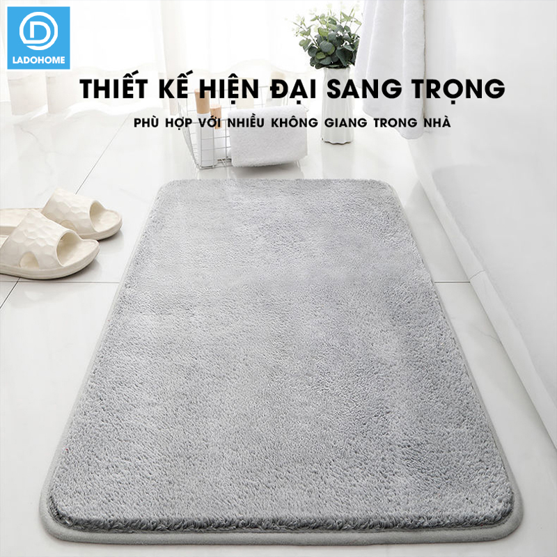 Thảm chùi chân lâu chân lông cashmere nhân tạo