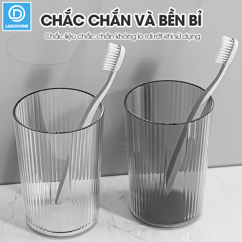 Cốc nước súc miệng, cốc đánh răng, ly uống nước A01 nhựa PET trong suốt
