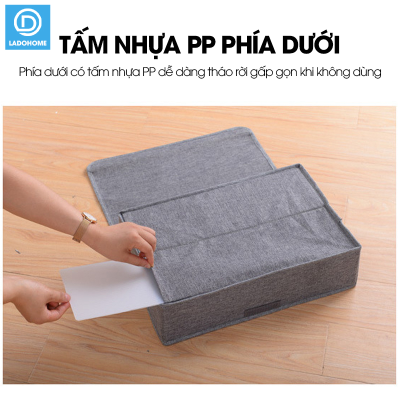 Hộp đựng đồ lót 30 ngăn có nắp đậy khóa kéo chống ẩm chống bụi LH-3344