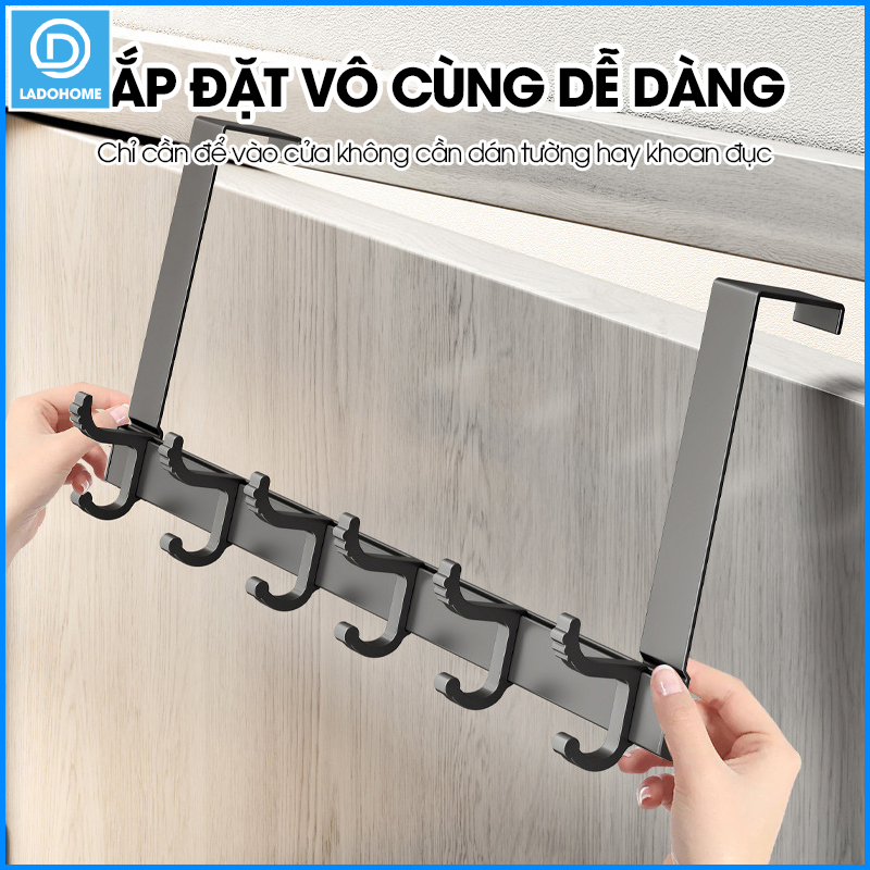 Móc treo sau cửa tiêt kiệm không gian SQ-RX05 nhôm anod